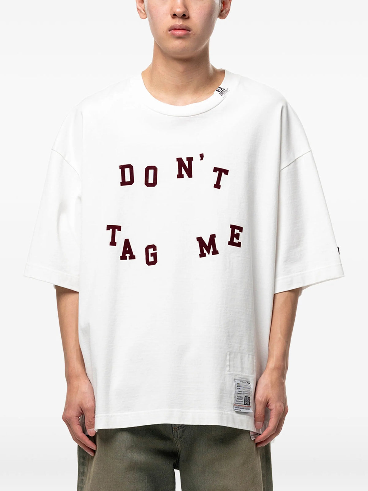Maison MIHARA YASUHIRO Don't Tag Me. Flocky-print T-shirt