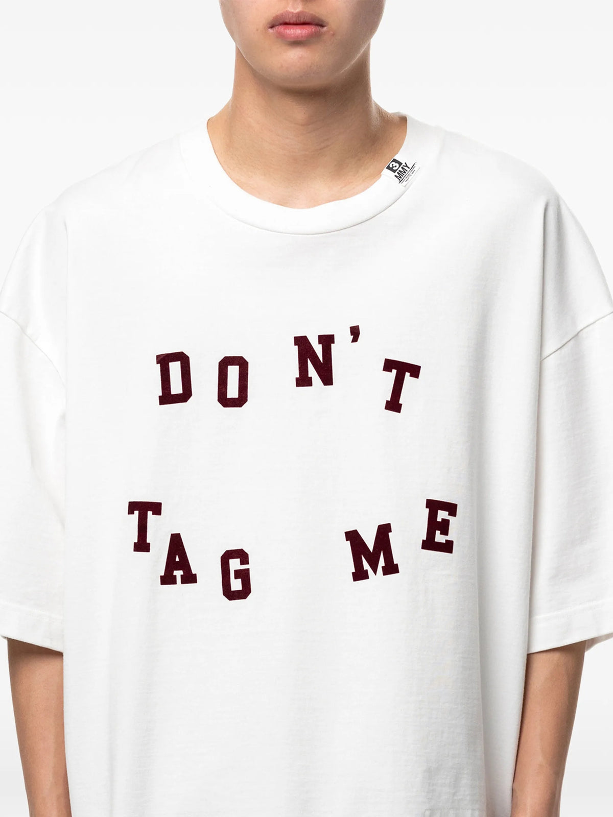 Maison MIHARA YASUHIRO Don't Tag Me. flocky-print T-shirt coloris White - vue 5