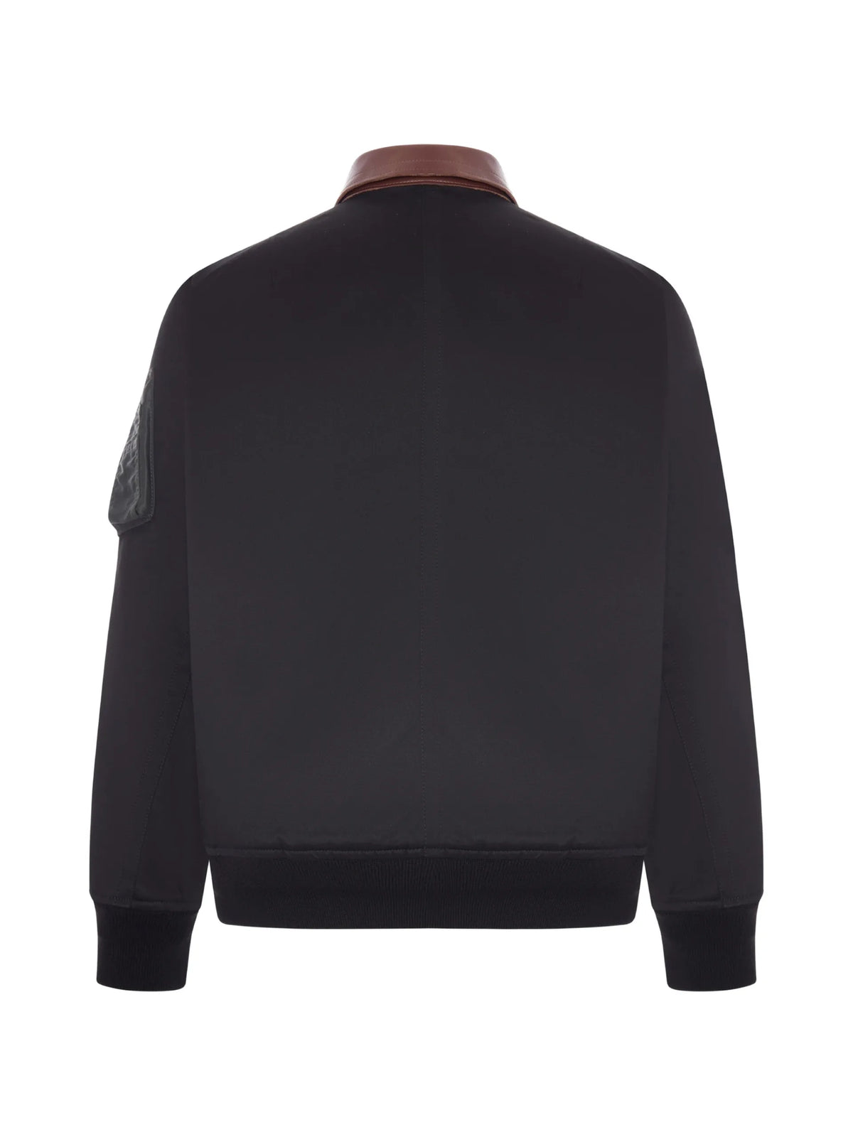 Sacai Leather-trimmed Utility Bomber Jacket