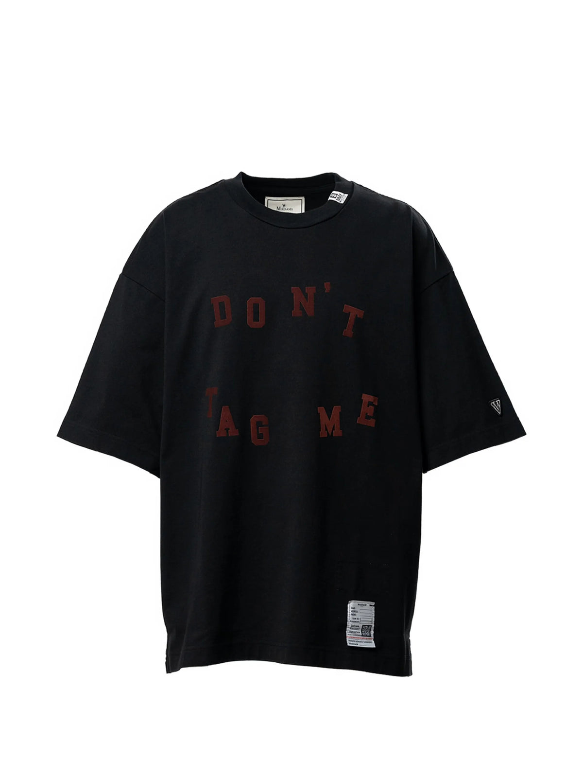 Maison MIHARA YASUHIRO Don't Tag Me. flocky-print T-shirt coloris Black