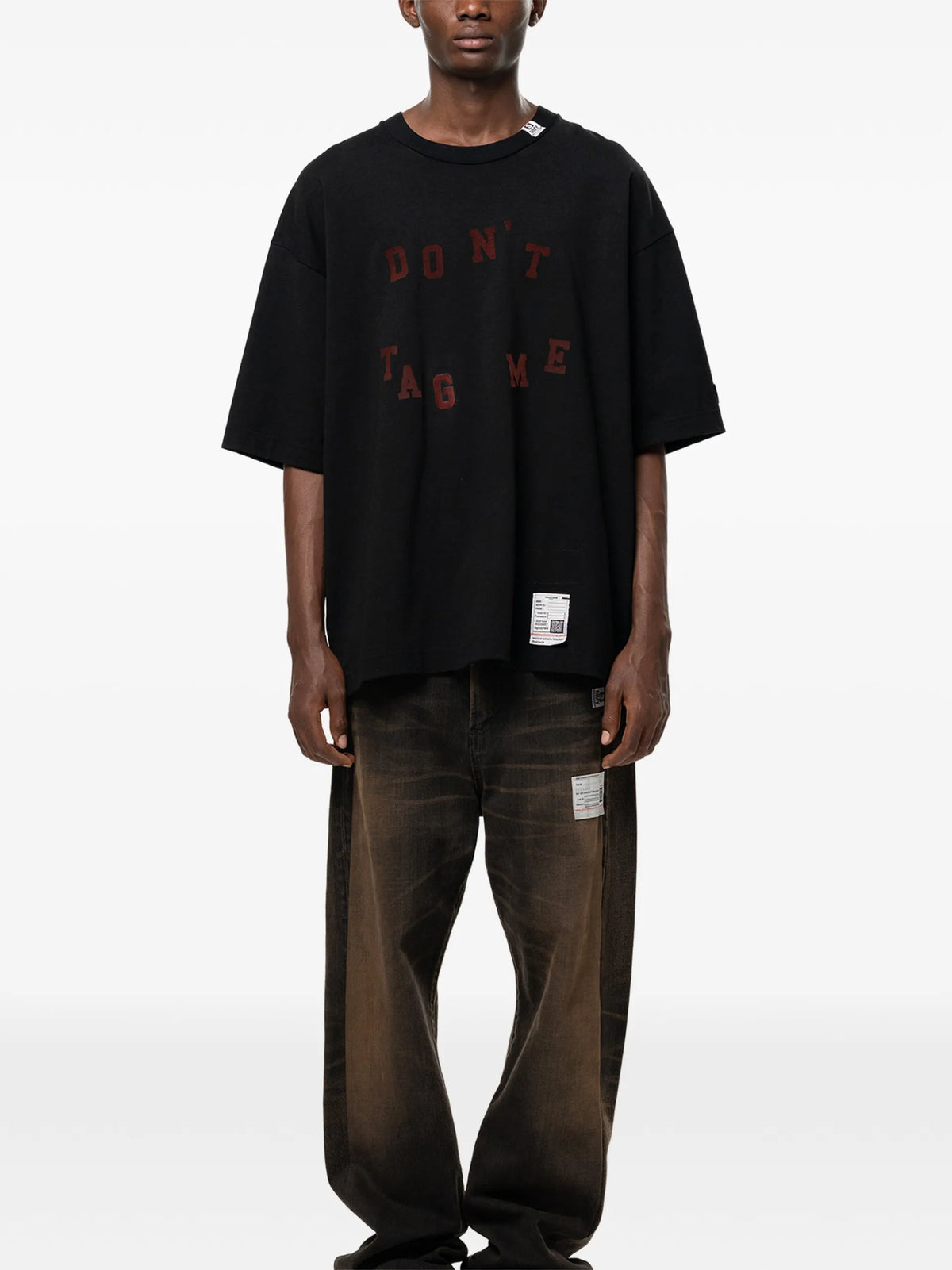 Maison MIHARA YASUHIRO Don't Tag Me. Flocky-print T-shirt