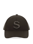 sacai S embroidered-logo cap coloris Green