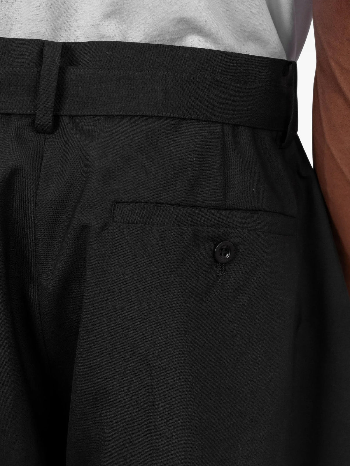 sacai belted trousers coloris Blue - vue 4