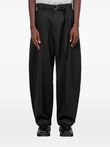 sacai belted trousers coloris Blue