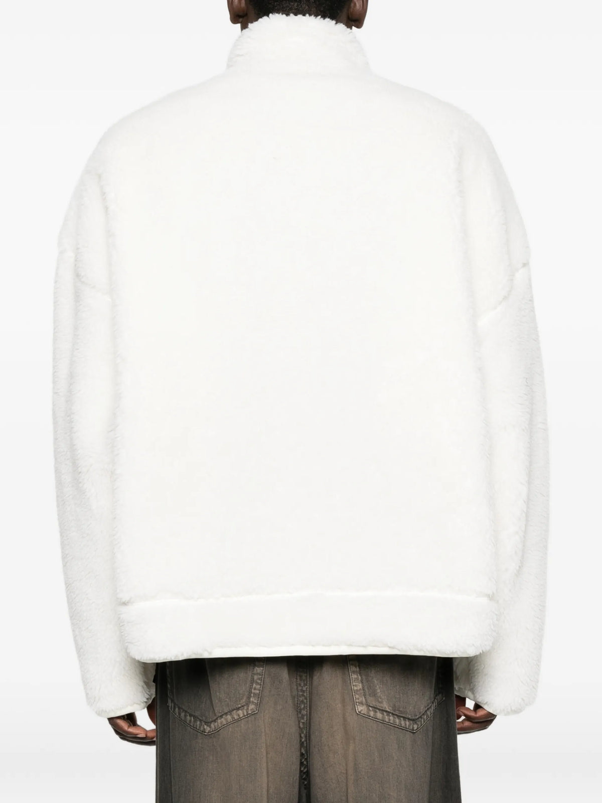 Maison MIHARA YASUHIRO fleece zip-up jacket coloris White - vue 4