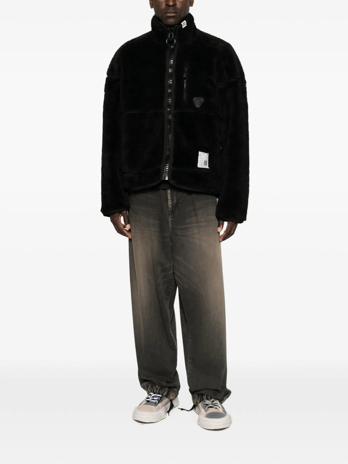 Maison MIHARA YASUHIRO wide back Boa jacket coloris Black - vue 2