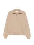 AMI Paris quarter-zip raglan-sleeve sweatshirt coloris Neutrals