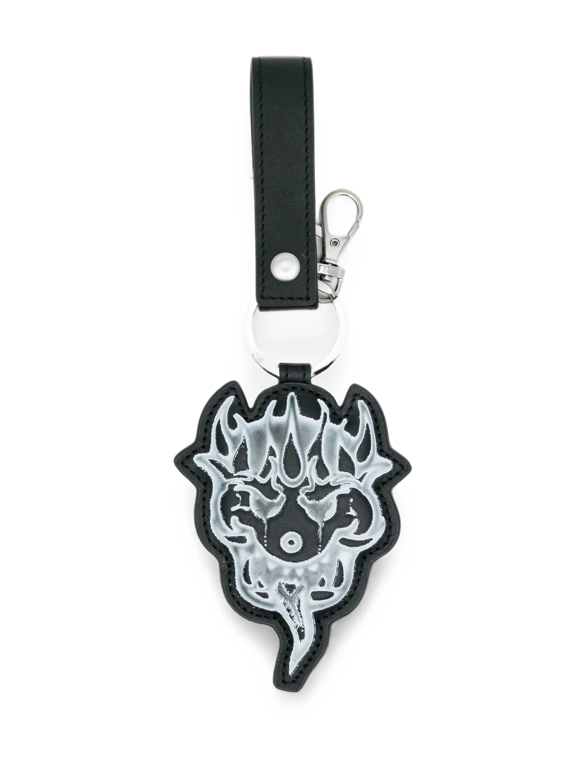 Y-3 graphic-print keyring coloris Black