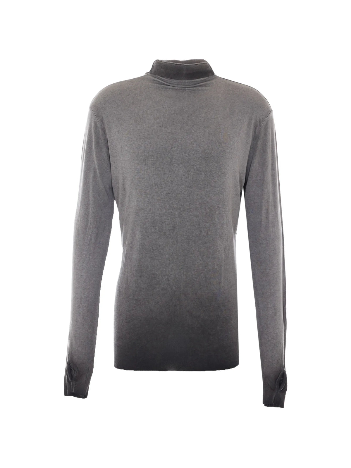 Thom Krom cold-dye turtleneck T-shirt coloris Grey