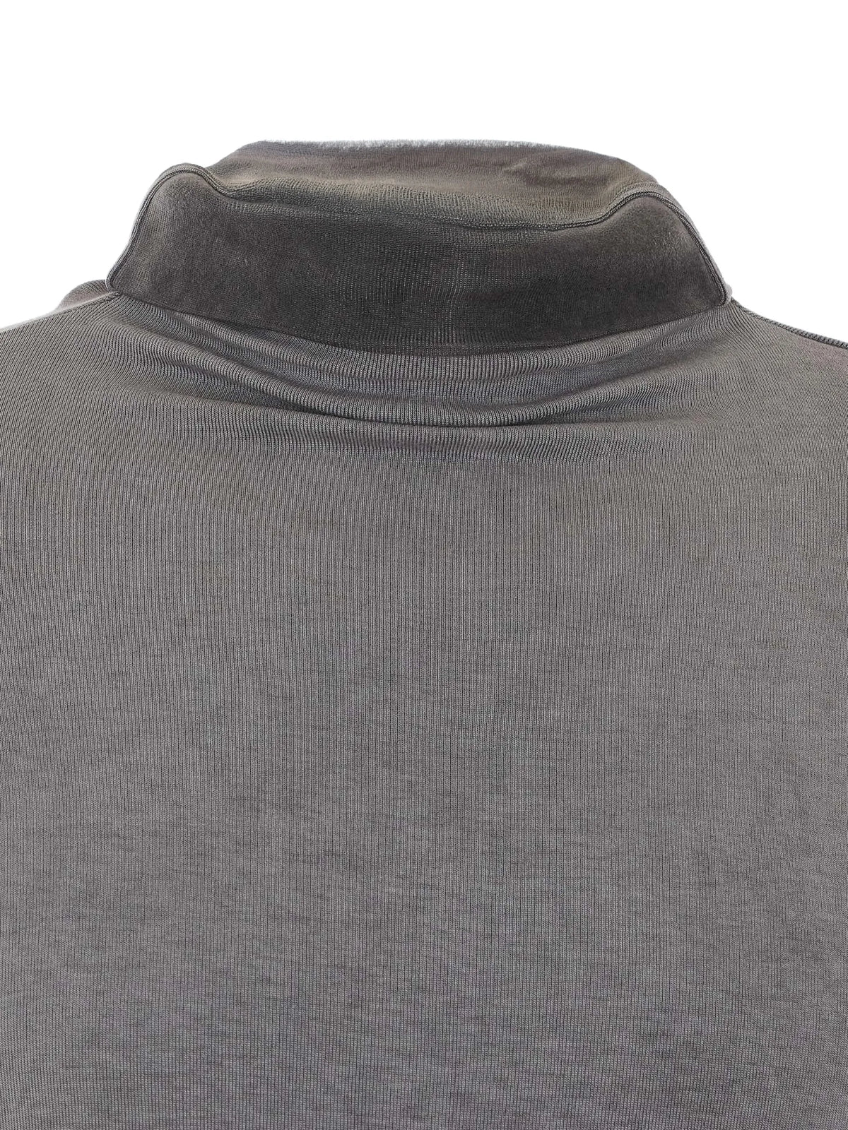 Thom Krom cold-dye turtleneck T-shirt coloris Grey - vue 4