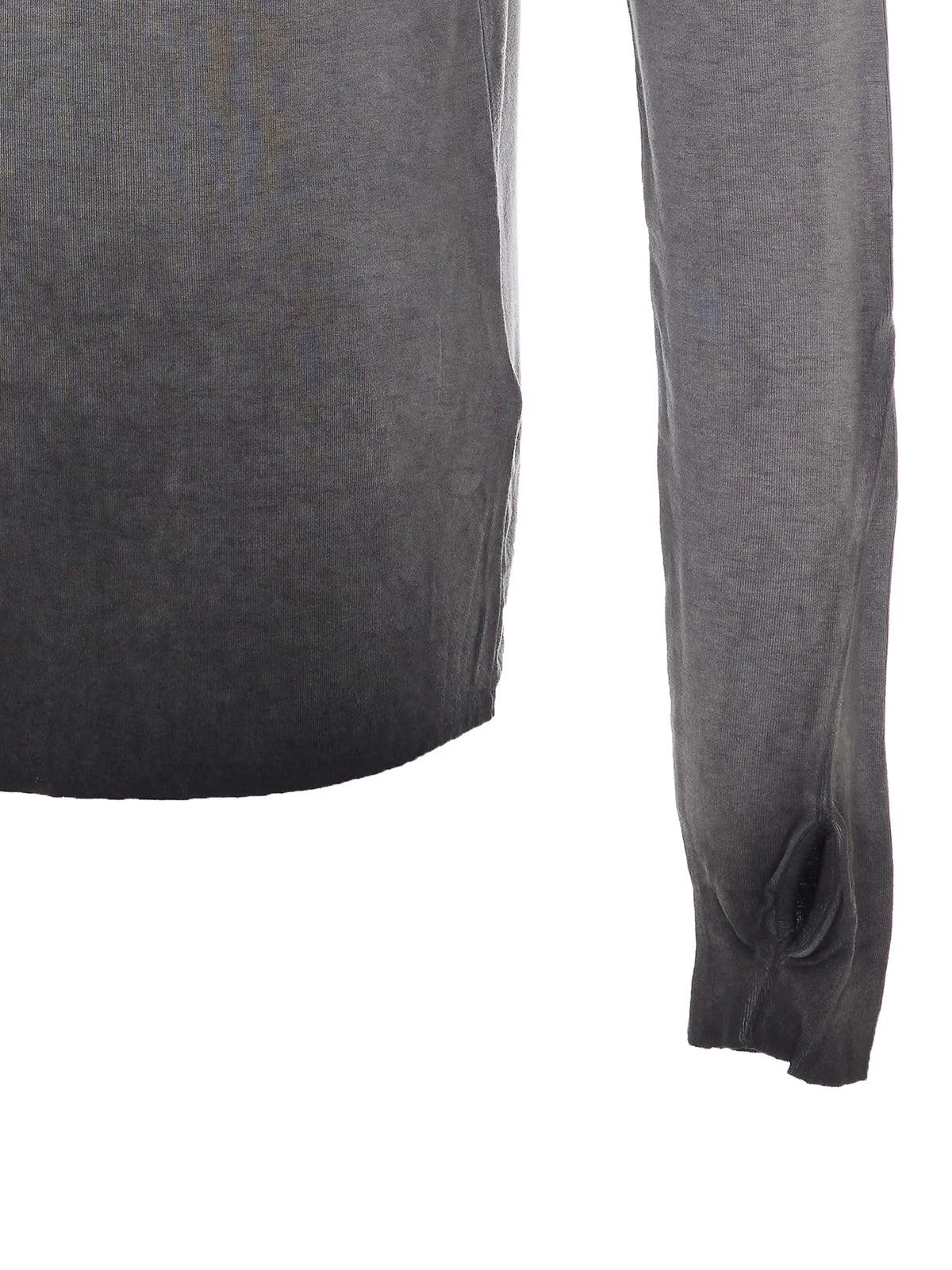 Thom Krom cold-dye turtleneck T-shirt coloris Grey - vue 3