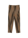 Homme Plissé Issey Miyake plissé-effect cropped trousers coloris Brown