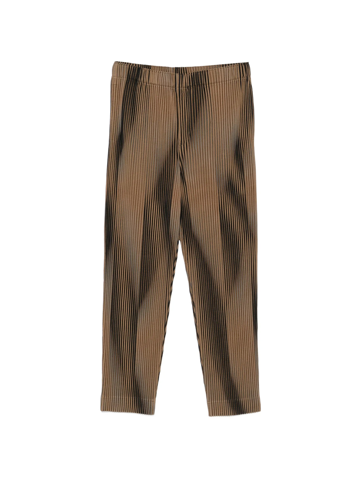 Homme Plissé Issey Miyake plissé-effect cropped trousers coloris Brown