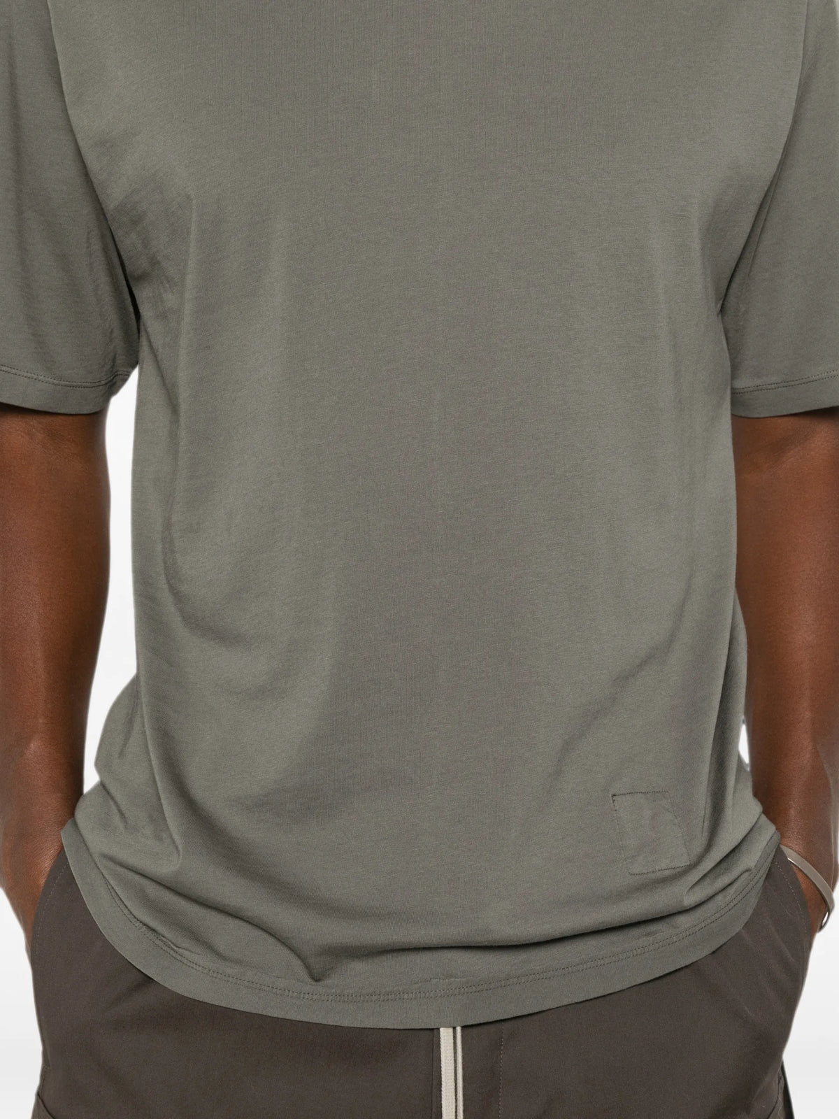 Rick Owens DRKSHDW Tower Brad T-shirt in medium weight cotton jersey coloris Grey - vue 5