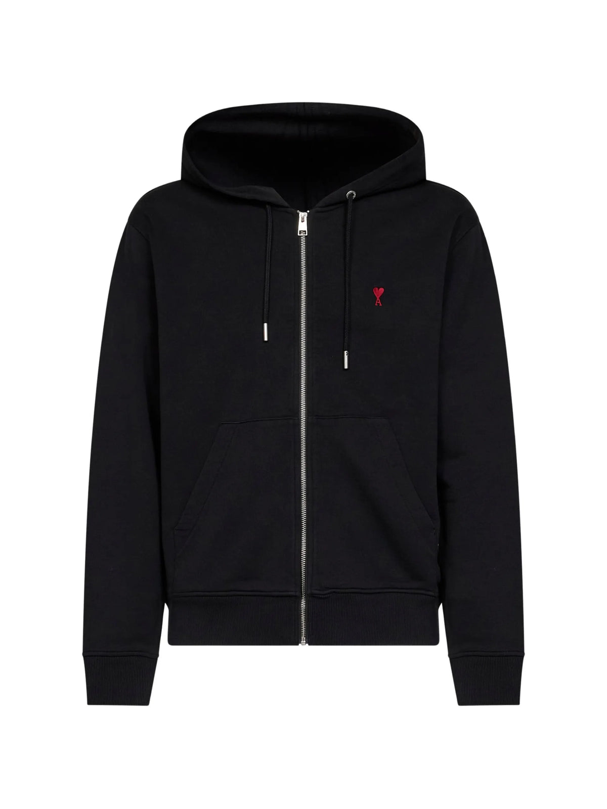 AMI Paris Ami de Coeur zip-up hoodie coloris Black