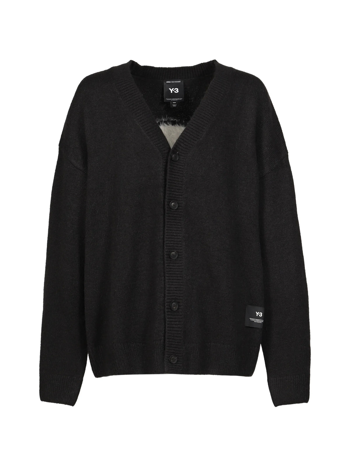 Y-3 Chito graphic knitted cardigan coloris Black