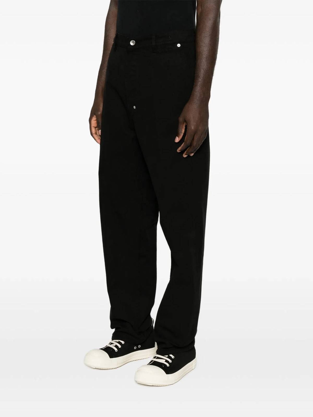 Rick Owens DRKSHDW Temple Joris jeans in black cotton canvas coloris Black - vue 3