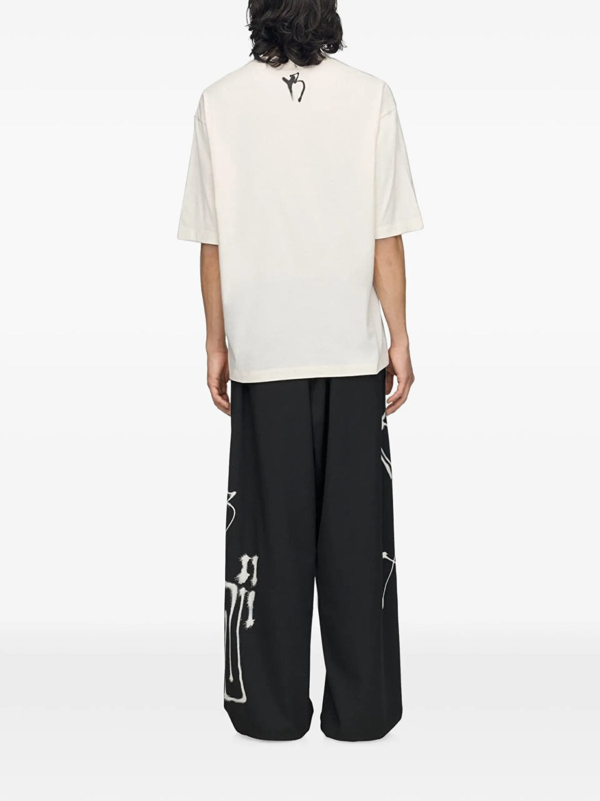 Y-3 Chito graphic-print T-shirt coloris Neutrals - vue 3