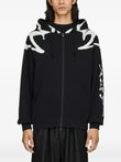 Y-3 chito graphic french-terry zip hoodie coloris Black