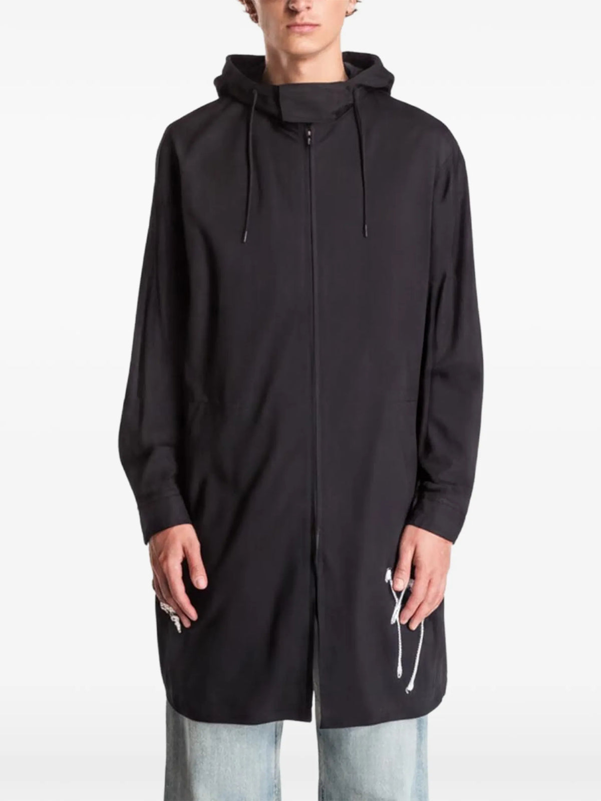 Y-3 Chito-graphic hooded shirt coloris Black