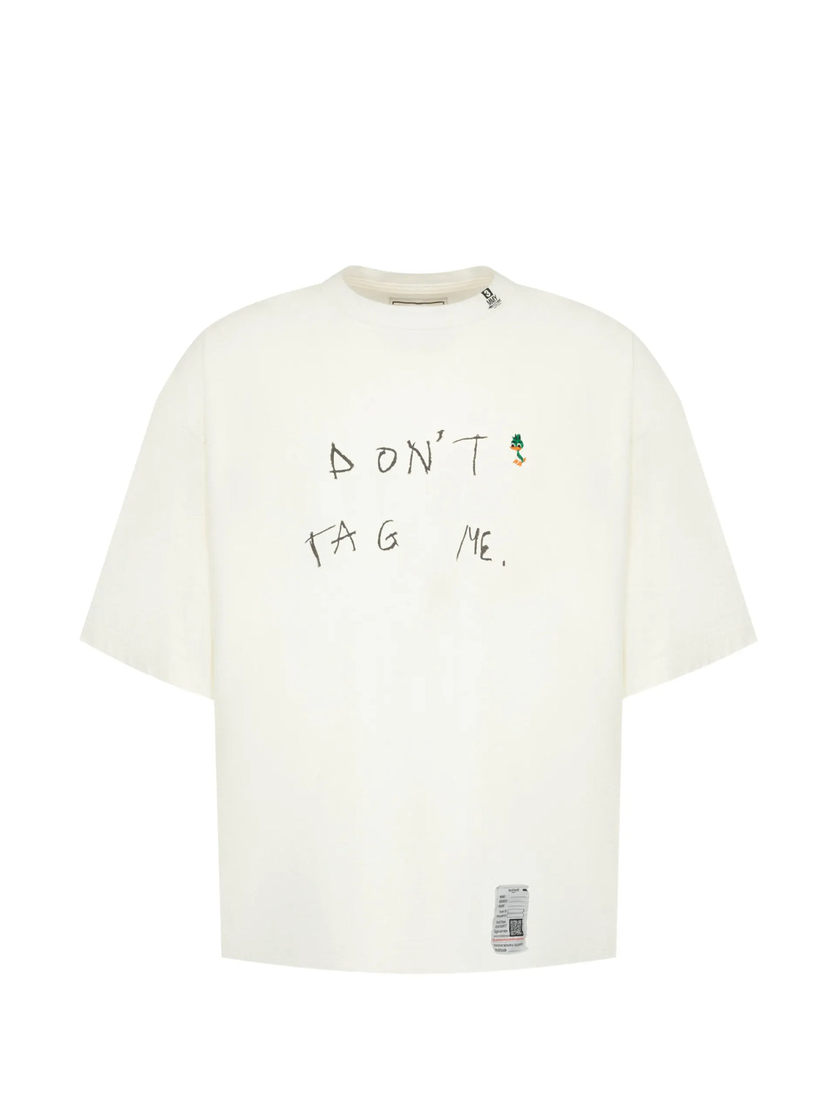 Maison MIHARA YASUHIRO Don't-Tag-Me.-printed T-shirt coloris White