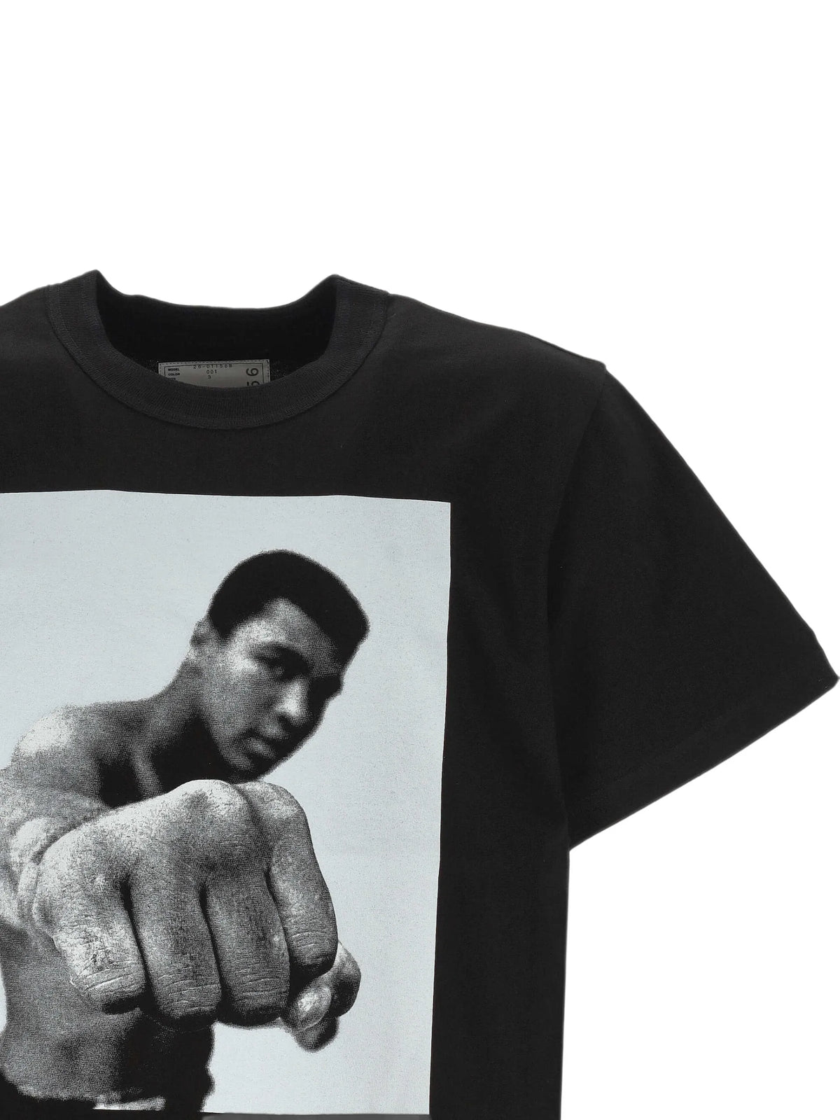 sacai Muhammad Ali graphic-print T-shirt coloris Black - vue 3