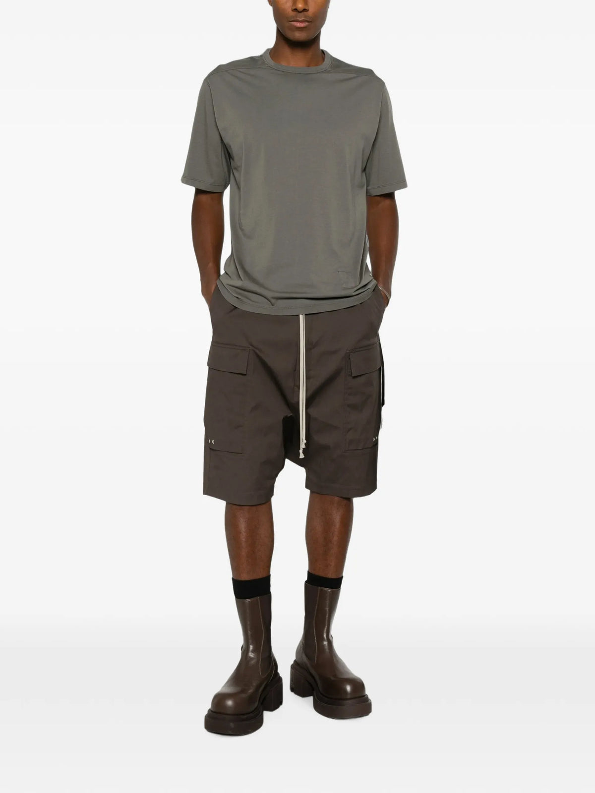 Rick Owens DRKSHDW Brad T t-shirt coloris Grey - vue 2