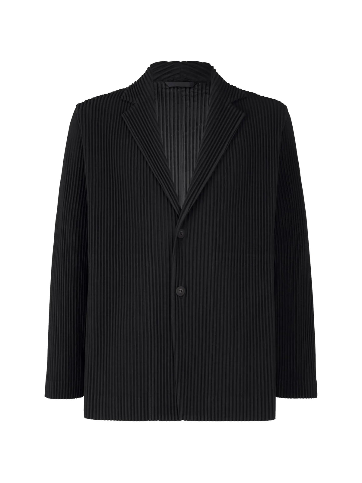 Homme Plissé Issey Miyake pleated single-breasted blazer coloris Blue