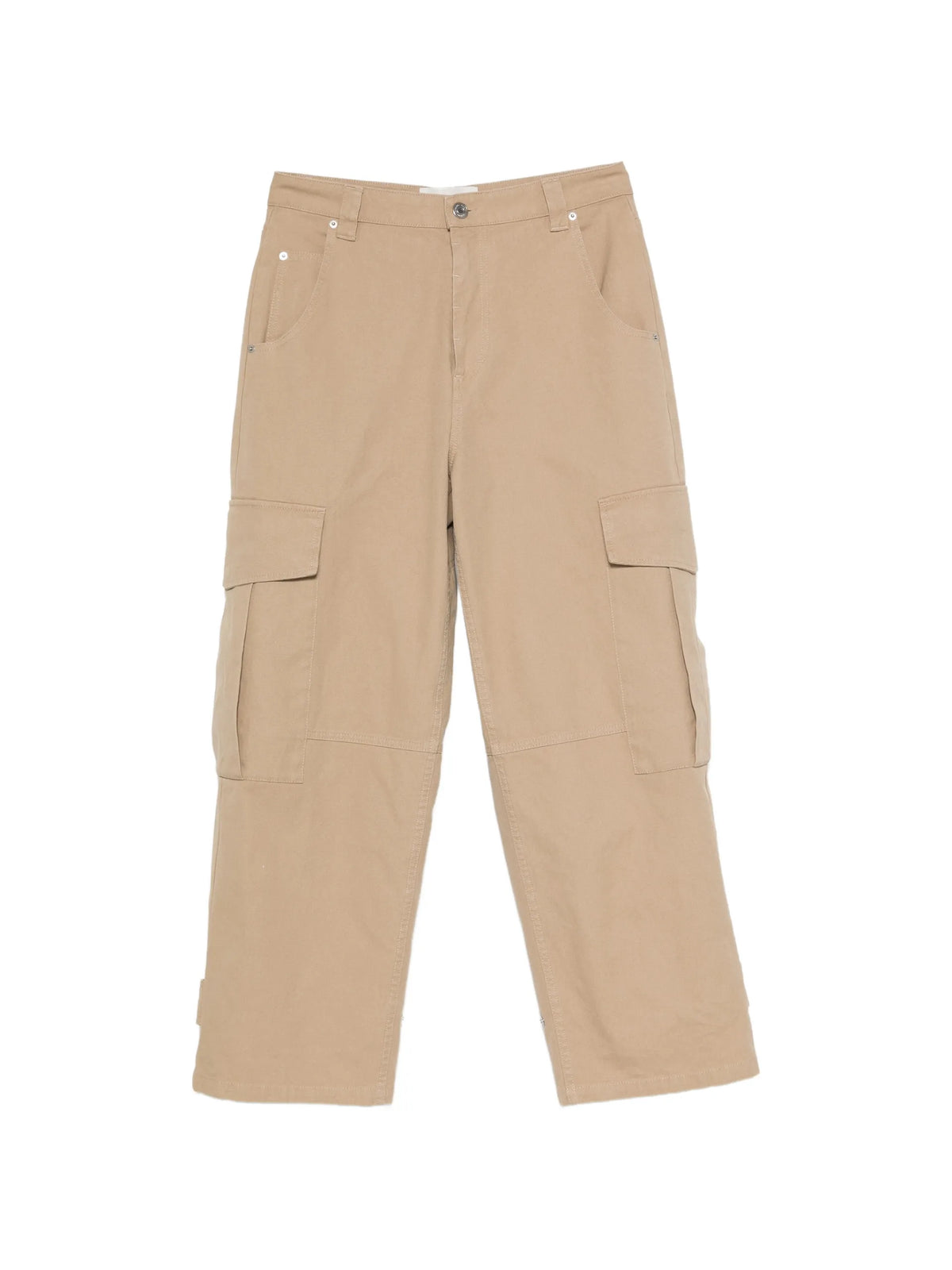 AMI Paris panelled straigh-leg cargo pants coloris Neutrals