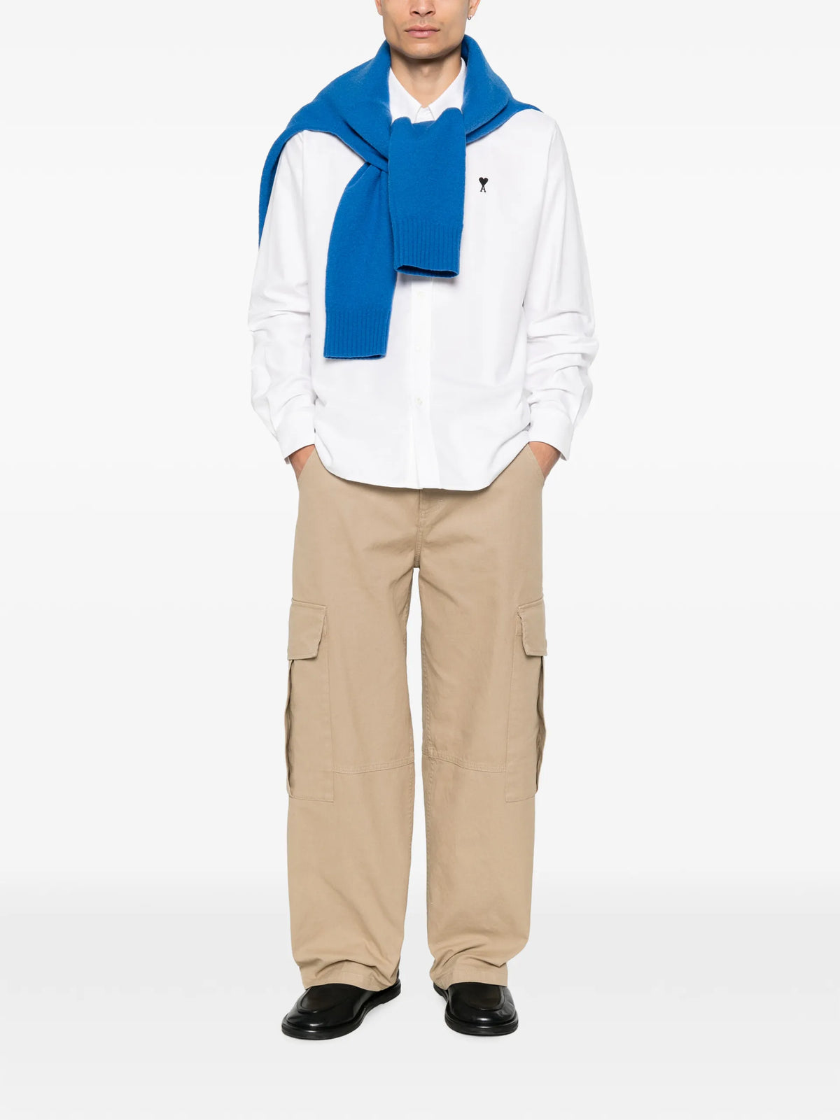 AMI Paris Panelled Straigh-leg Cargo Pants