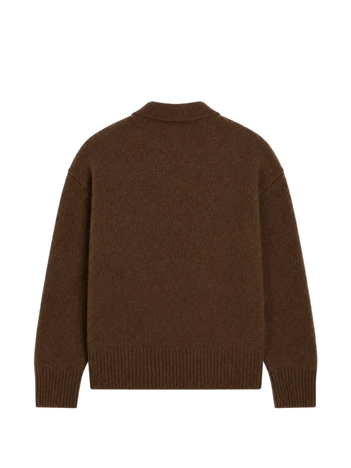AMI Paris Brown Alpaca Polo