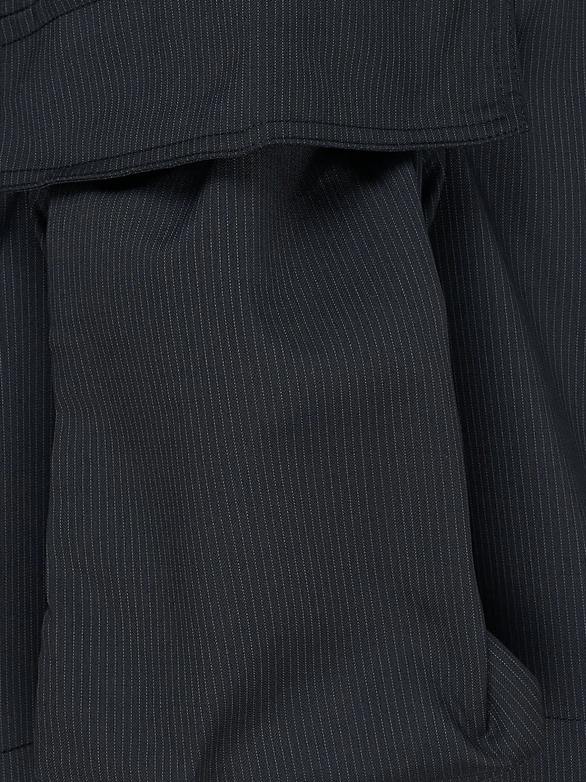 Comme Des Garçons Shirt pinstripe-pattern cargo pants coloris Black - vue 3