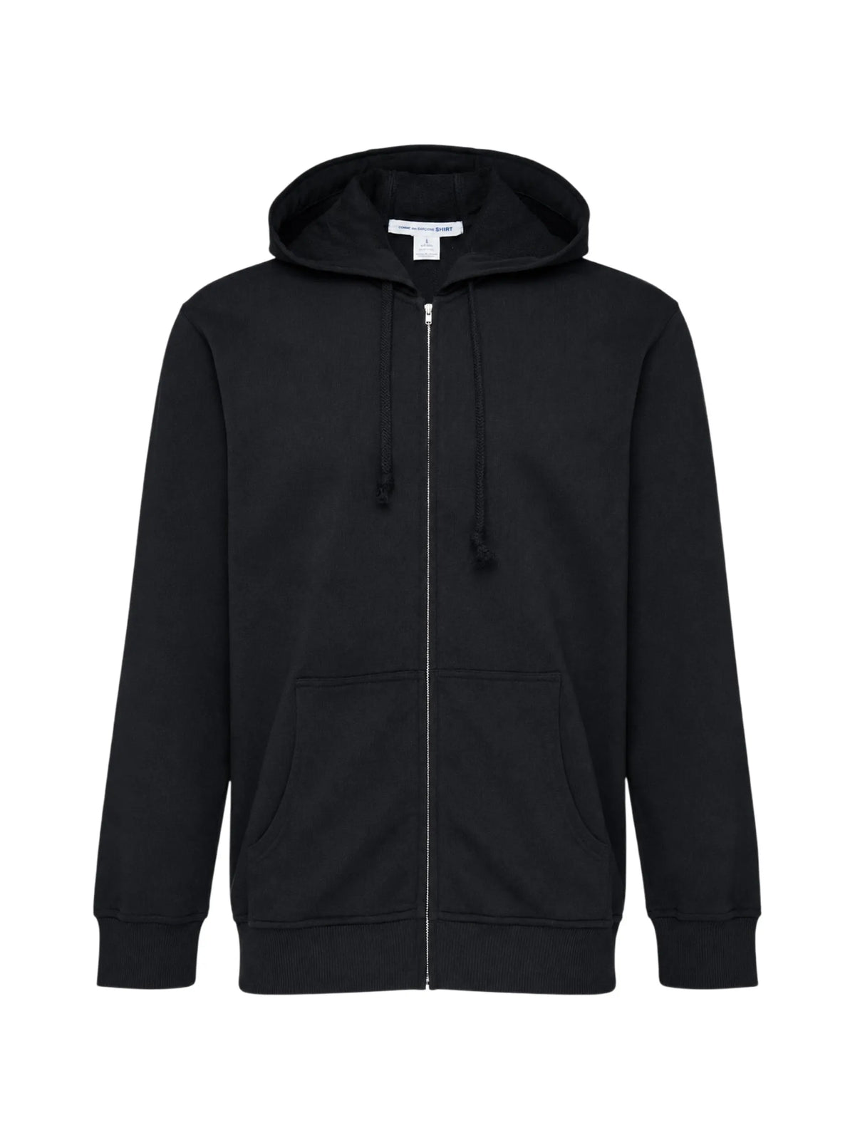 Comme Des Garçons Shirt train-print zip-up hoodie coloris Black