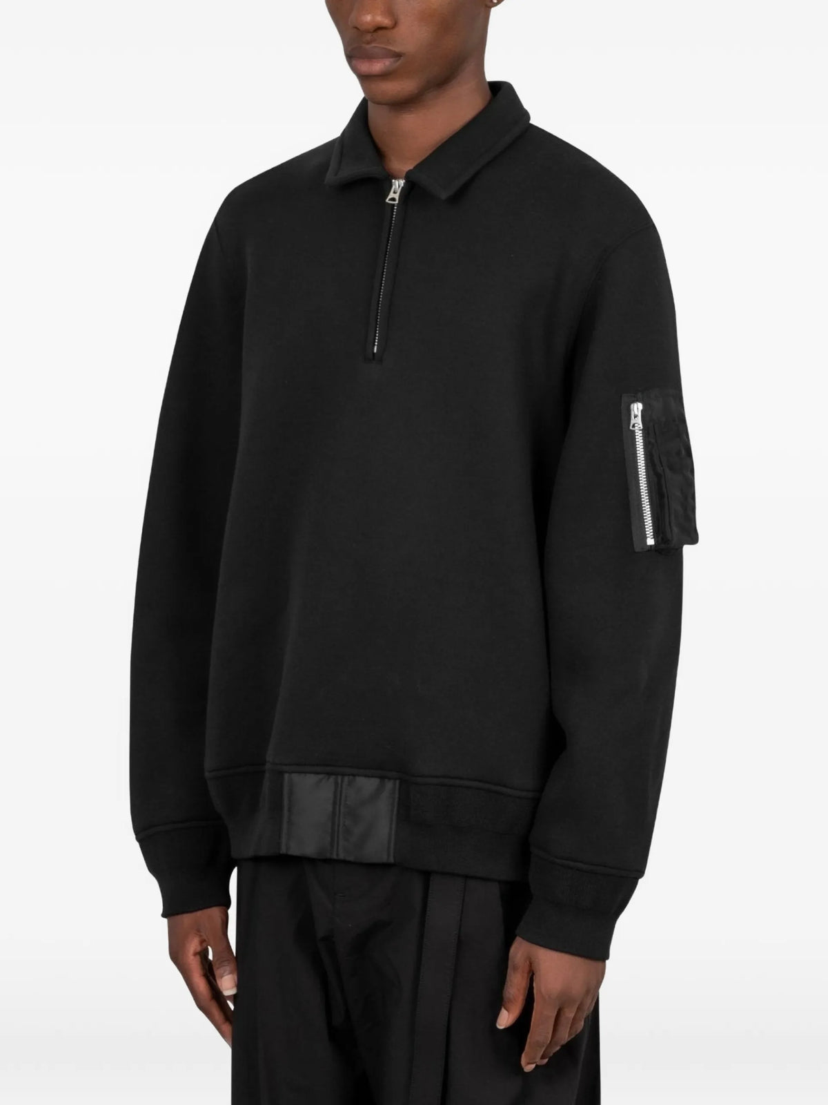 Sacai Quarter-zip Utility Polo Shirt