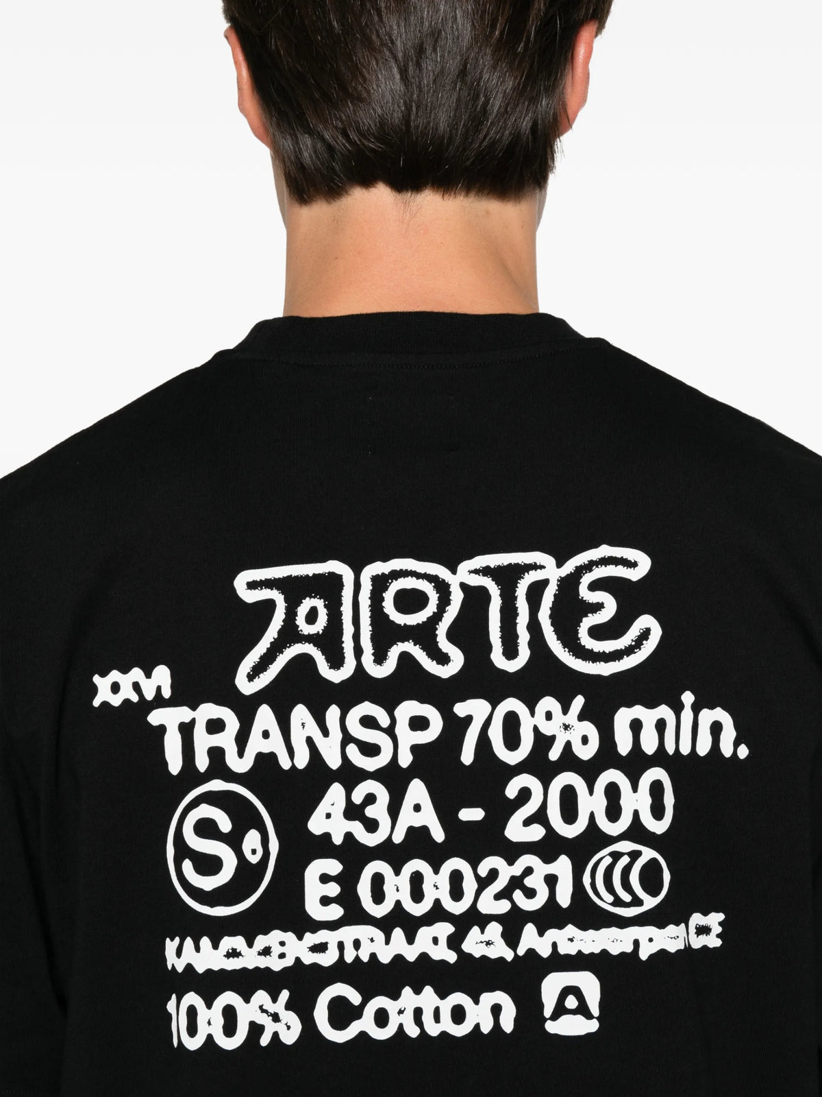 Arte Antwerp graphic-print T-shirt coloris Black - vue 5