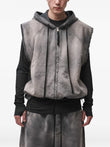 Thom Krom stone-wash hooded vest coloris Grey
