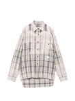 Maison MIHARA YASUHIRO vintage like checked shirt coloris Black