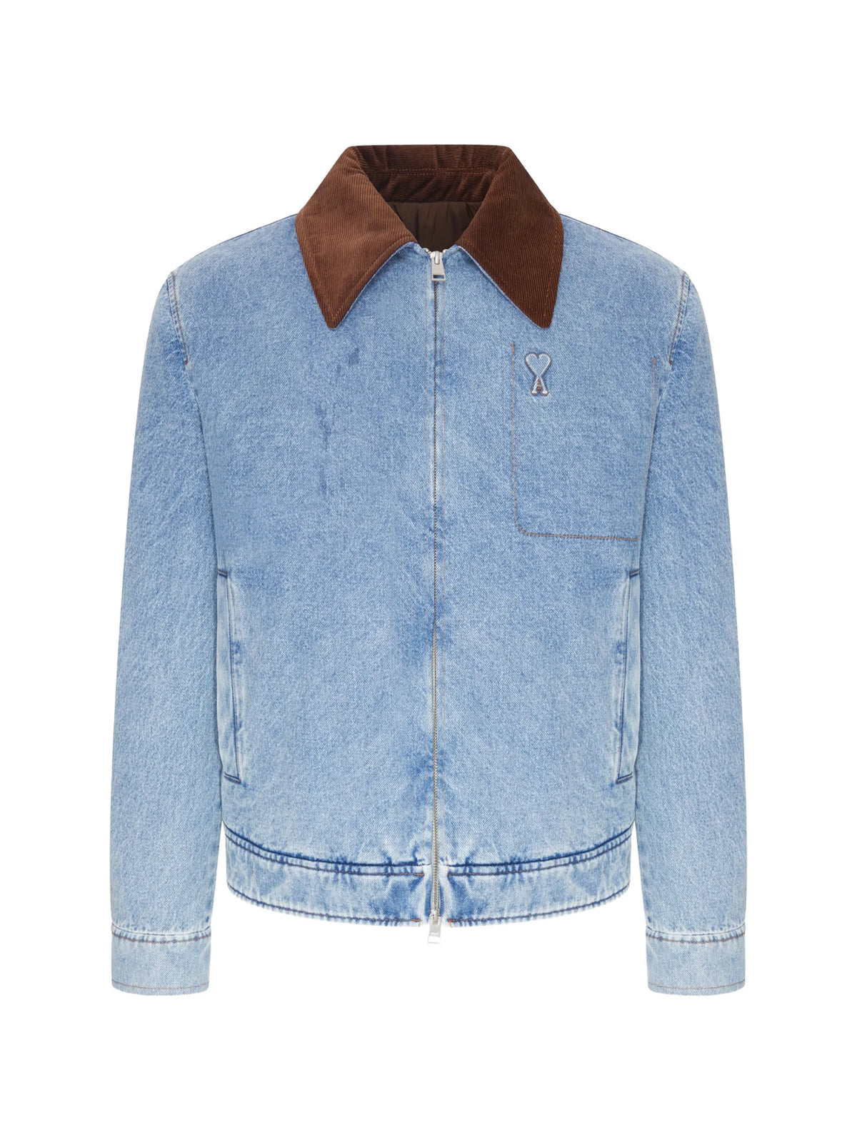 AMI Paris Ami de Coeur denim jacket coloris Blue