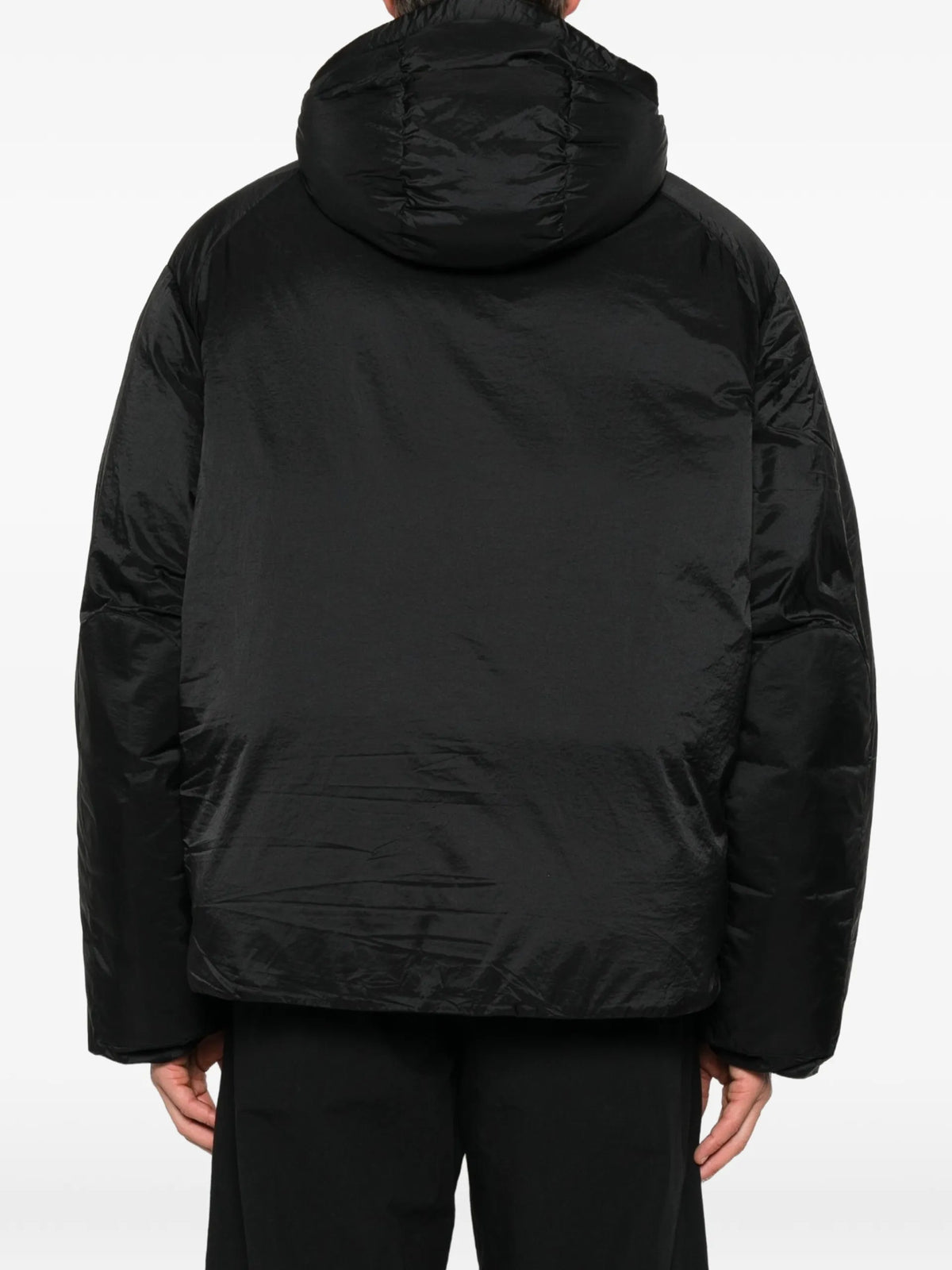 Y-3 hooded padded jacket  coloris Black - vue 4