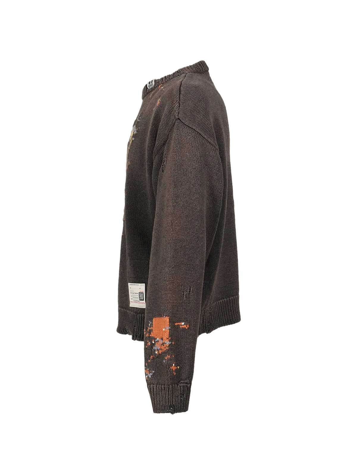 Maison MIHARA YASUHIRO grape jacquard knit sweater coloris Grey - vue 3
