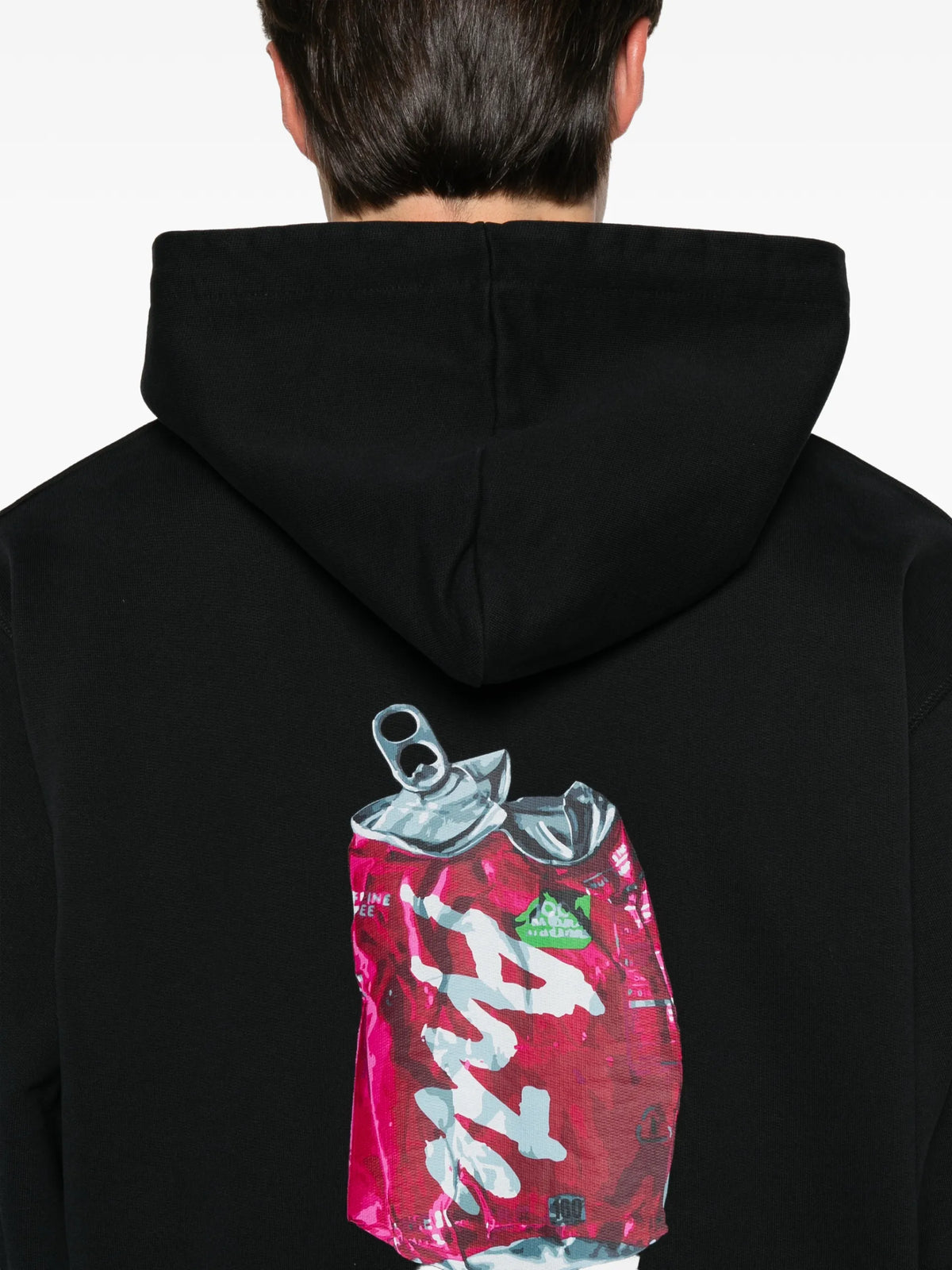 Arte Antwerp graphic-print drawstring hoodie coloris Black - vue 5