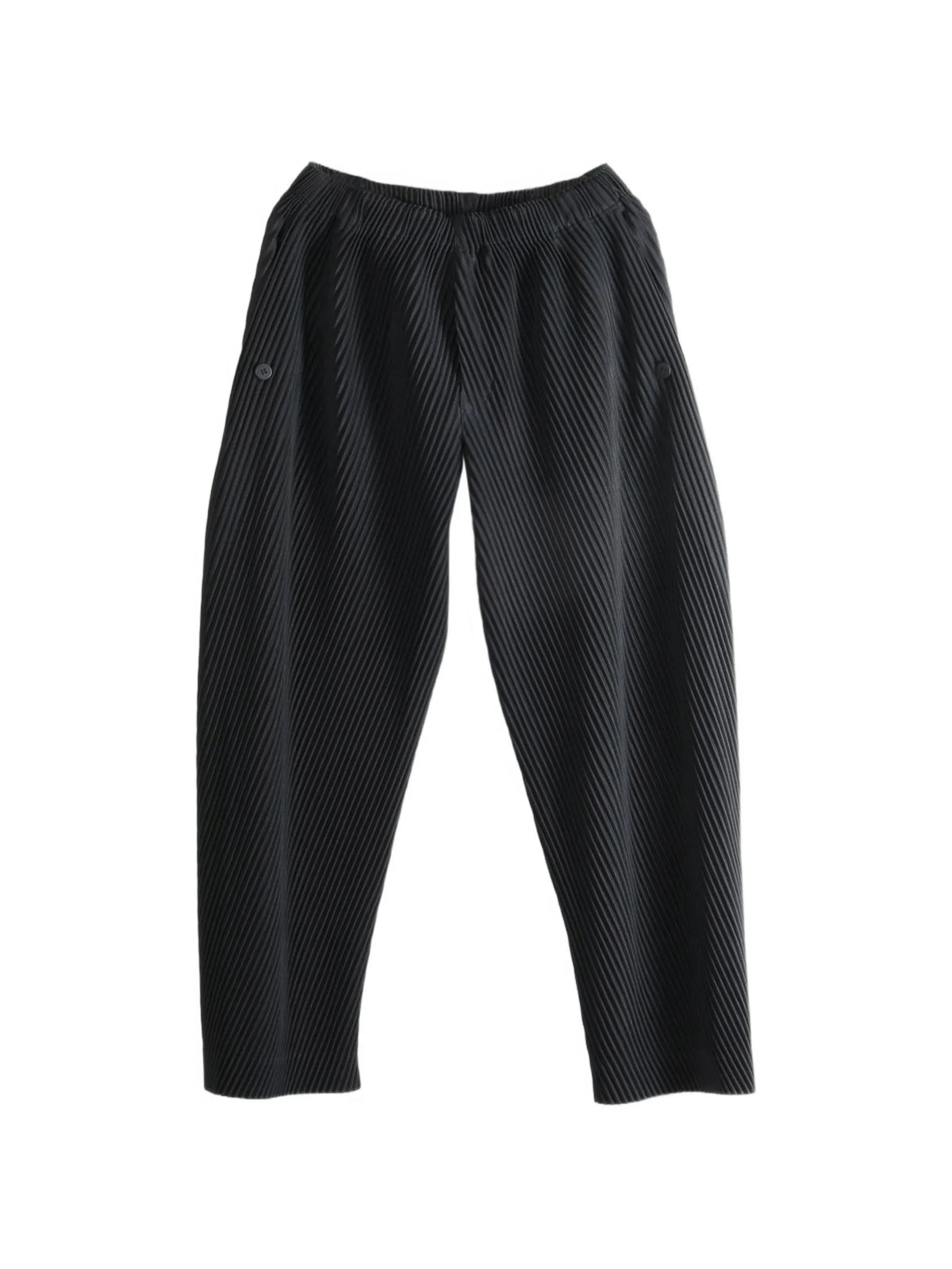 Homme Plissé Issey Miyake Slash pleated straight-leg trousers coloris Black - vue 4
