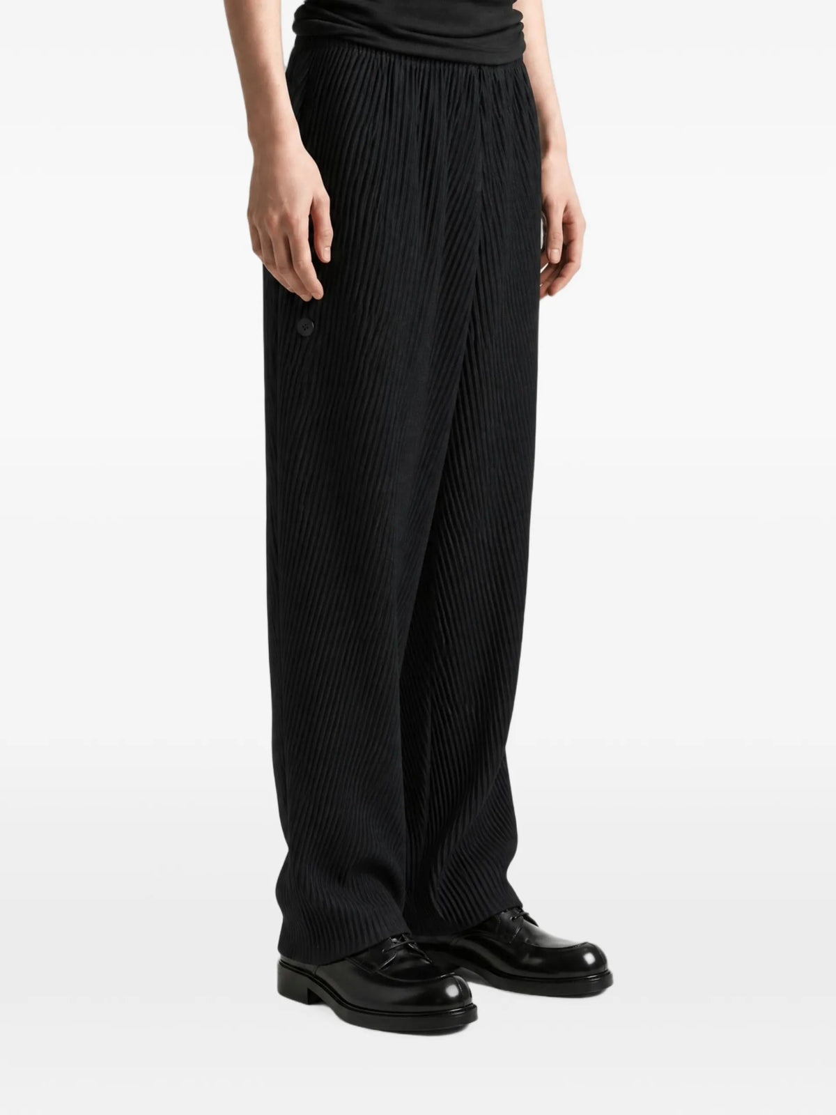 Homme Plissé Issey Miyake Slash Pleated Straight-leg Trousers