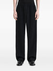 Homme Plissé Issey Miyake Slash pleated straight-leg trousers coloris Black