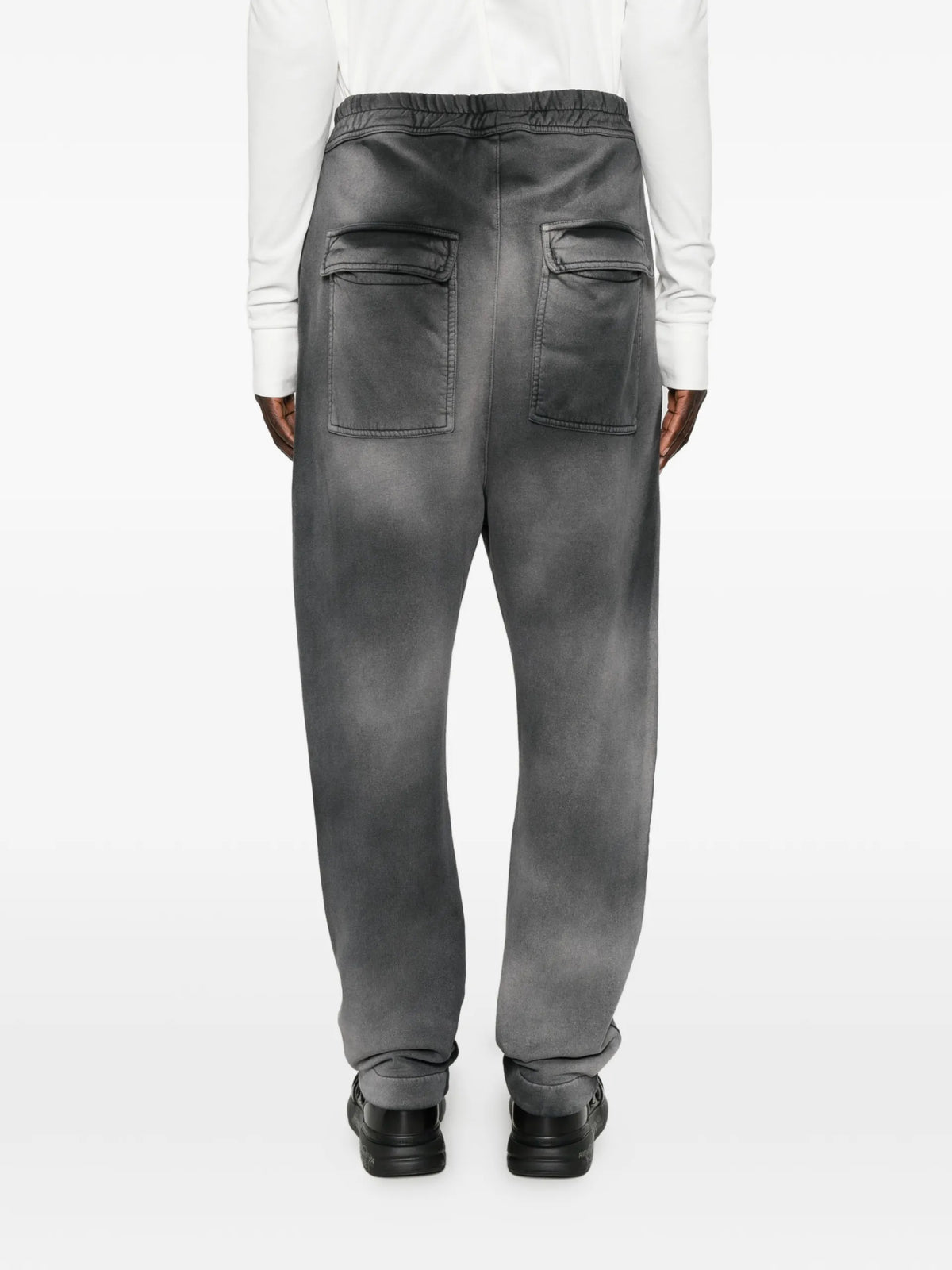 Thom Krom stone-wash drawstring track pants coloris Grey - vue 4