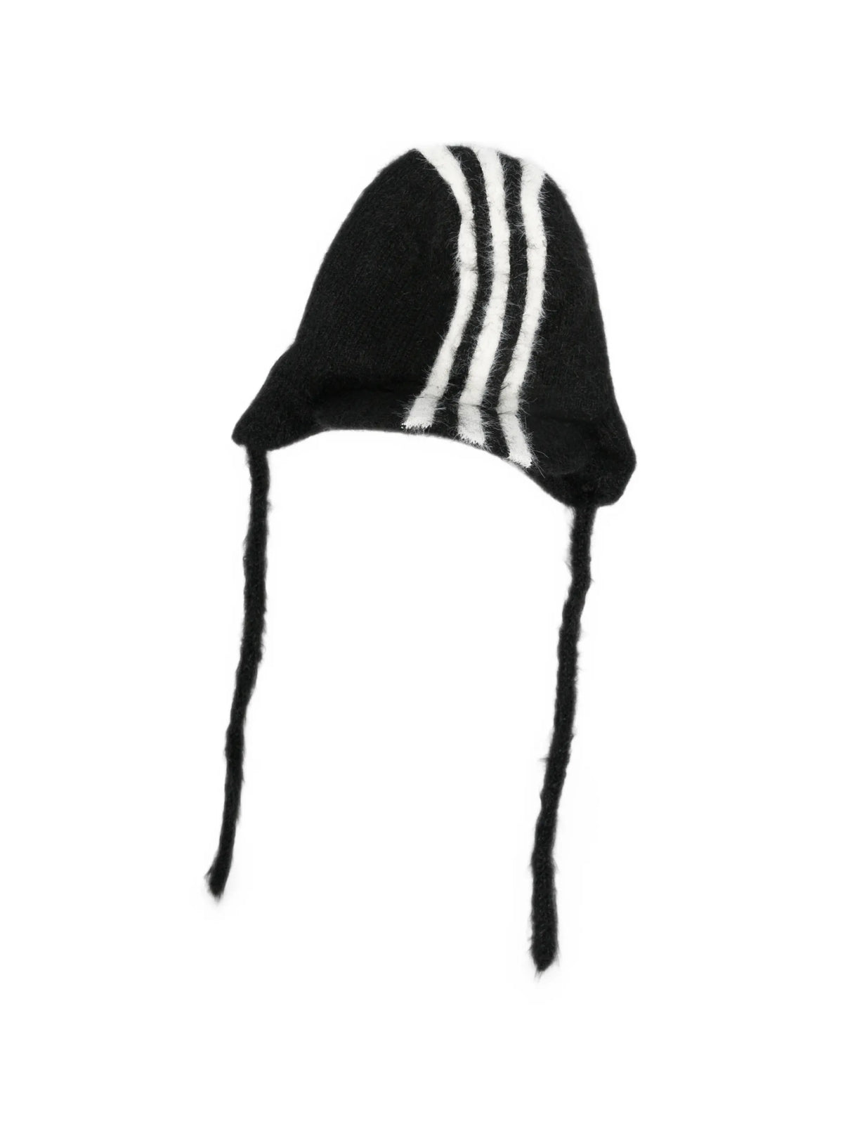 Y-3 x Yohji Yamamoto 3S stripe-detail beanie hat coloris Black