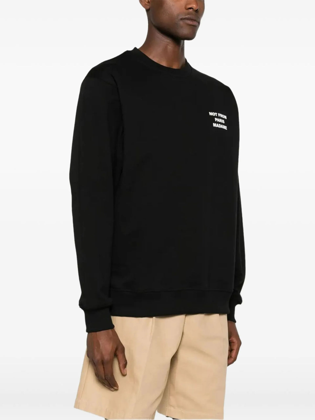 Drôle De Monsieur The slogan sweatshirt coloris Black - vue 4