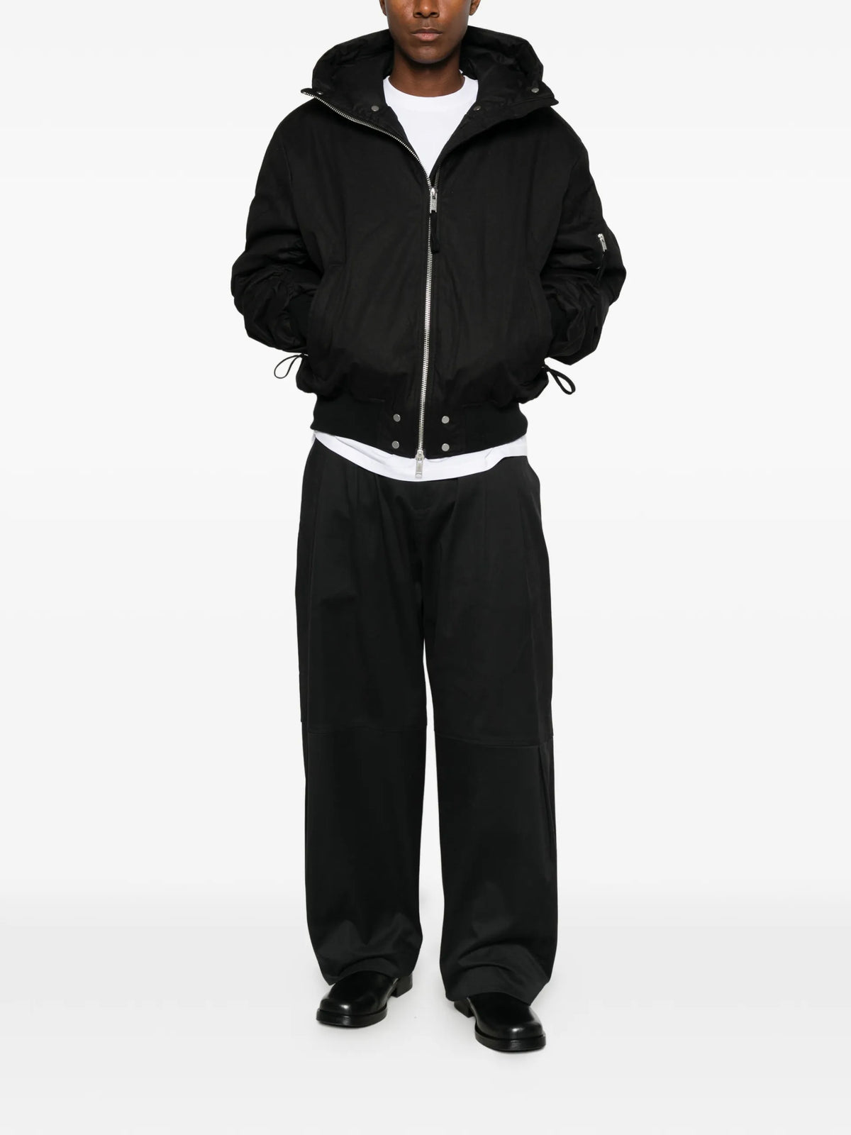 Thom Krom Zip-fastening Hooded Bomber Jacket
