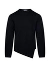 Comme Des Garçons Shirt asymmetric-hem sweater coloris Black
