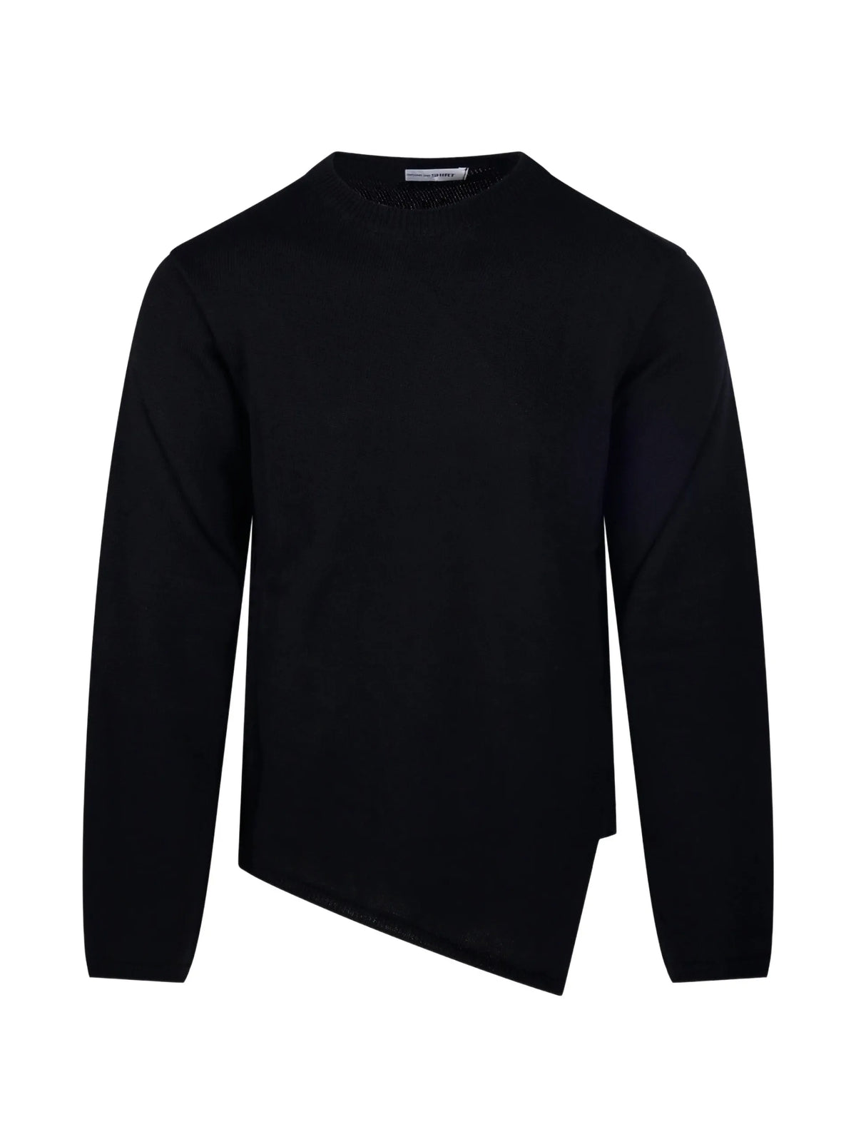 Comme Des Garçons Shirt asymmetric-hem sweater coloris Black